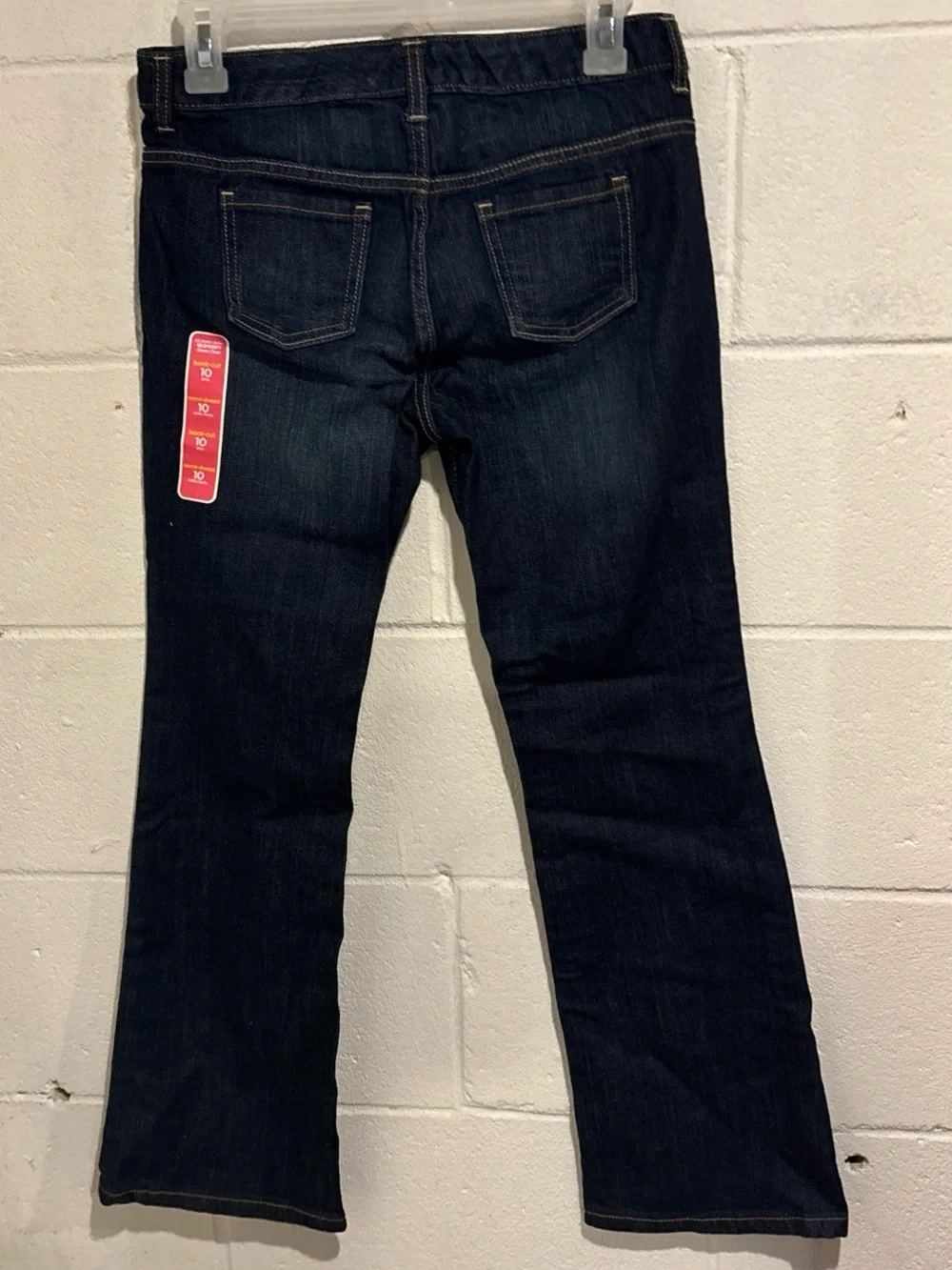 Old Navy girls boot cut jeans adjustable waist mid rise stretch plus size 10